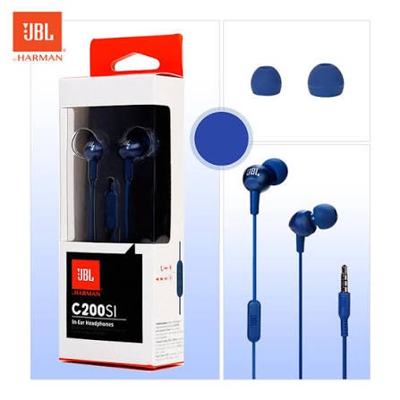 JBL C200si Black Wired In-Ear Earphone #JBLC200SIUGMTCN (No Warranty)