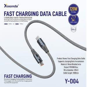 120w C-C Fast Charging Data Cable